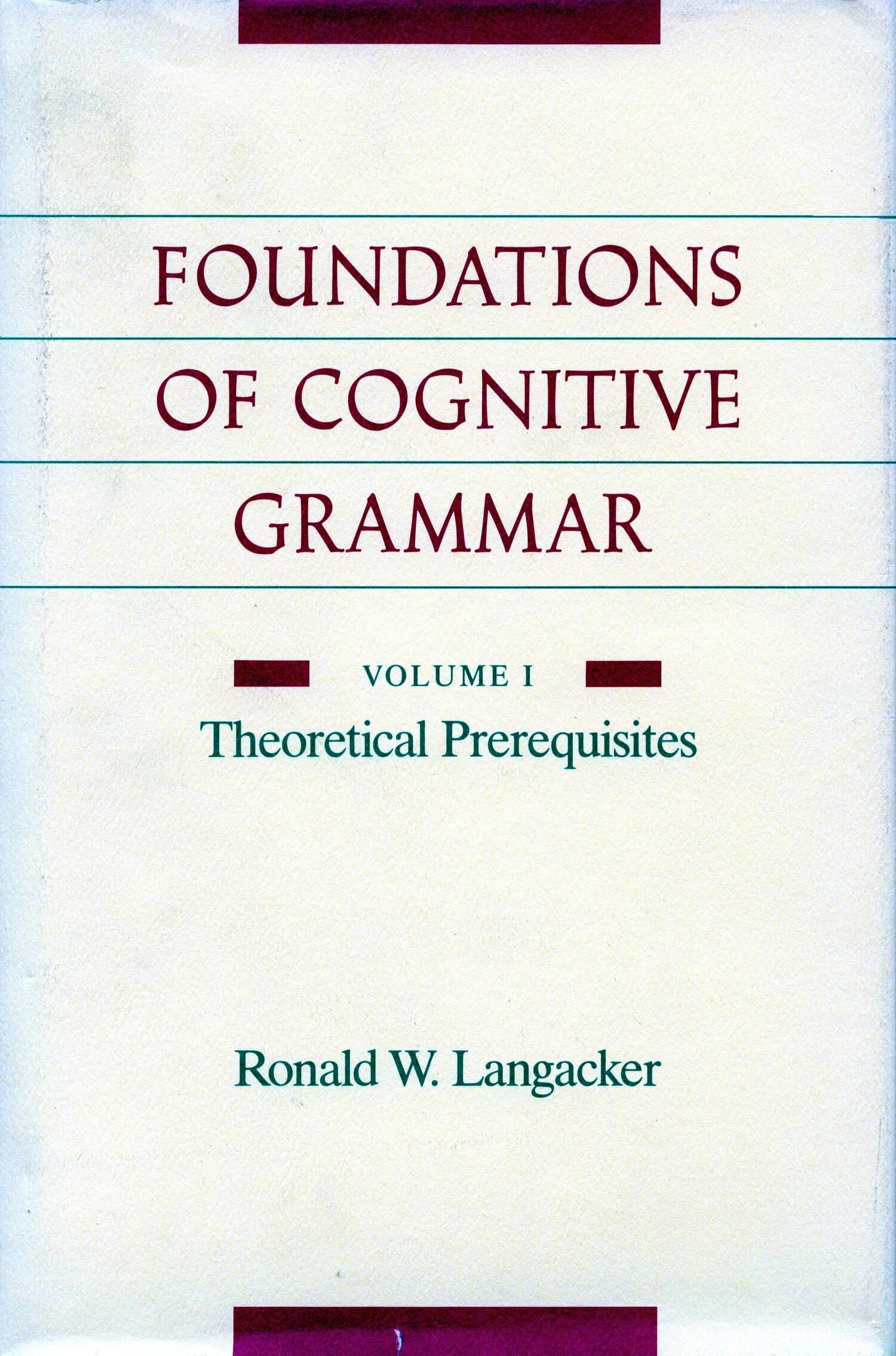 'Foundations of Cognitive Grammar' Book Cover