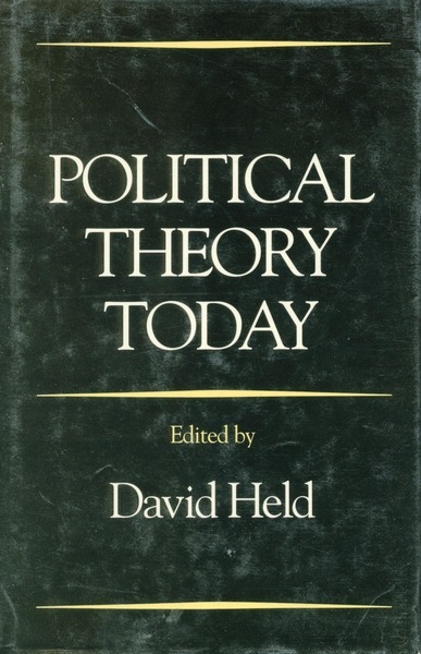 Cover of Political Theory Today by Edited by David Held
