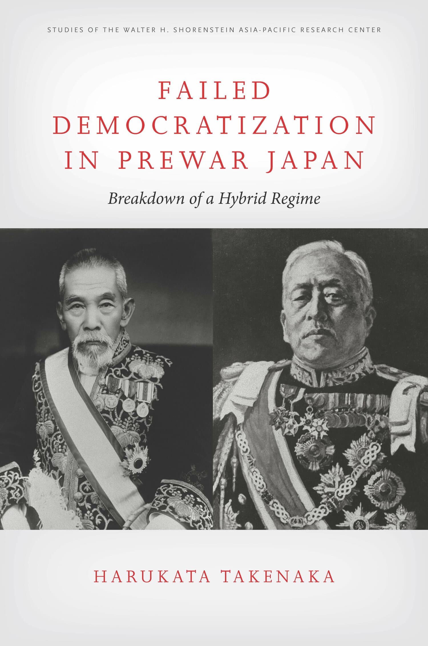 'Failed Democratization in Prewar Japan' Book Cover