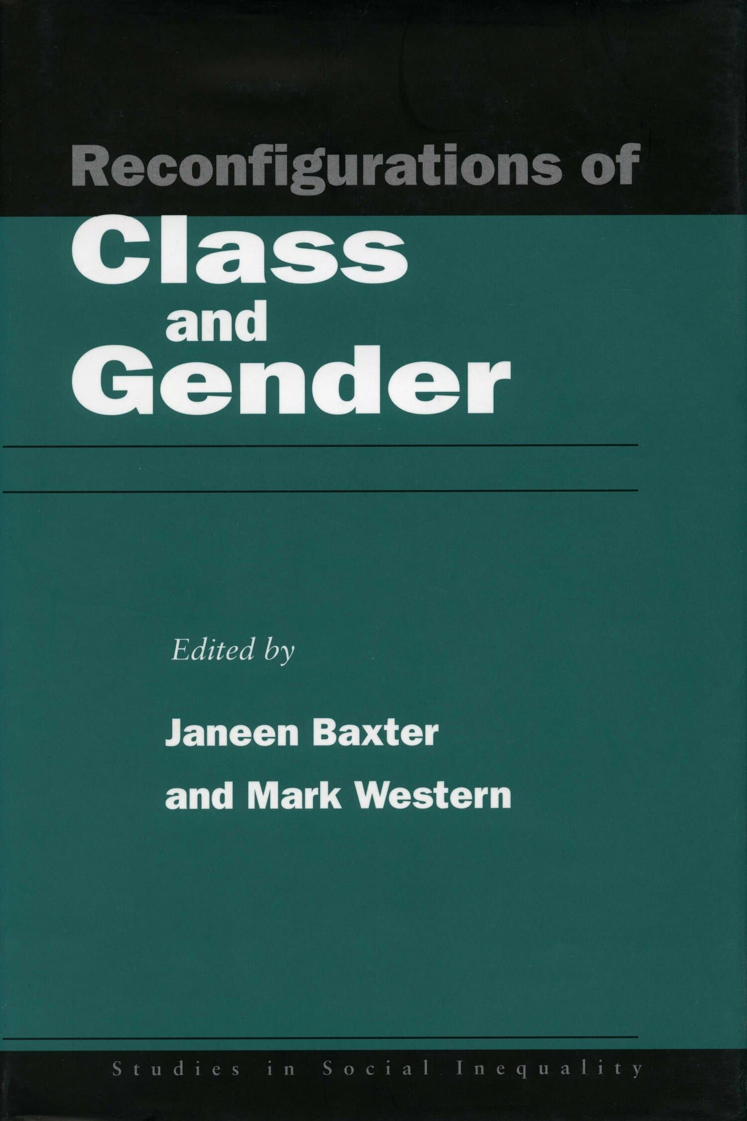 'Reconfigurations of Class and Gender' Book Cover