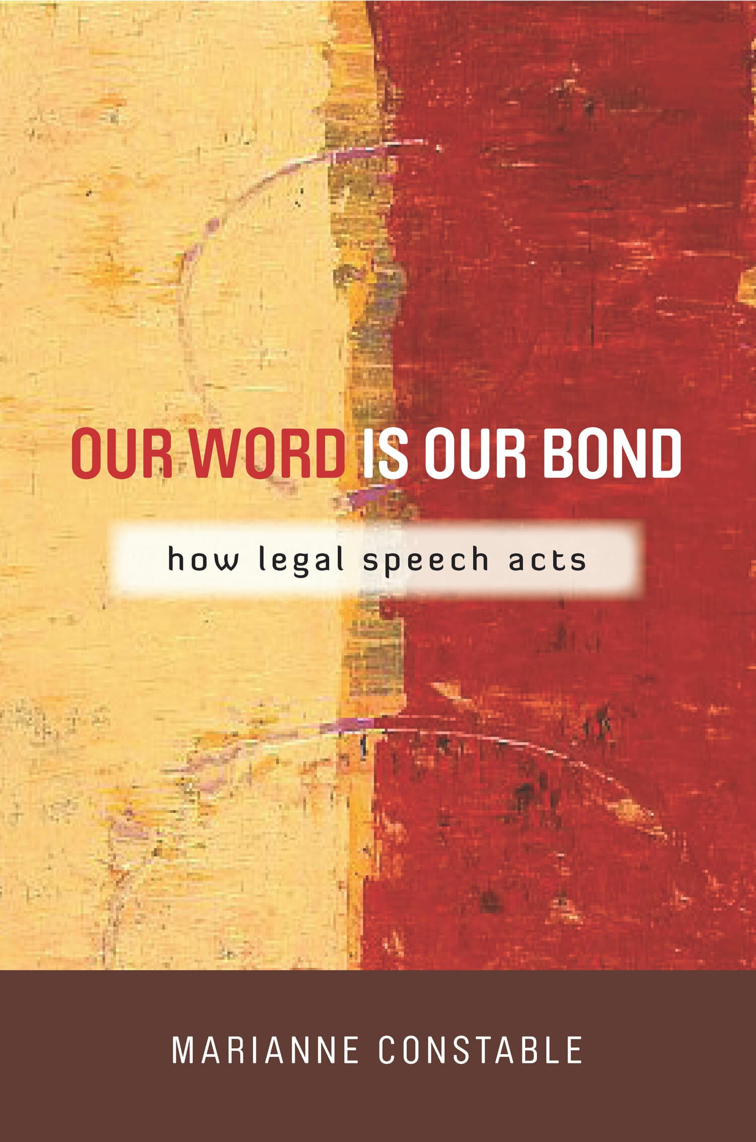 'Our Word Is Our Bond' Book Cover