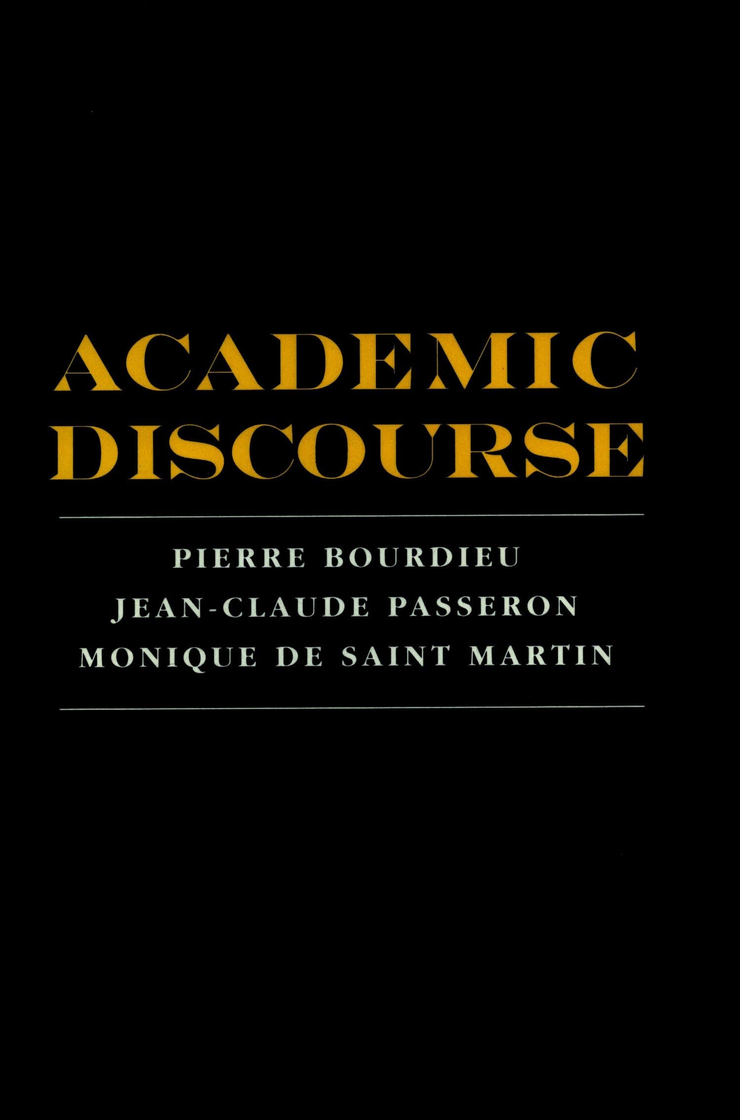 'Academic Discourse' Book Cover