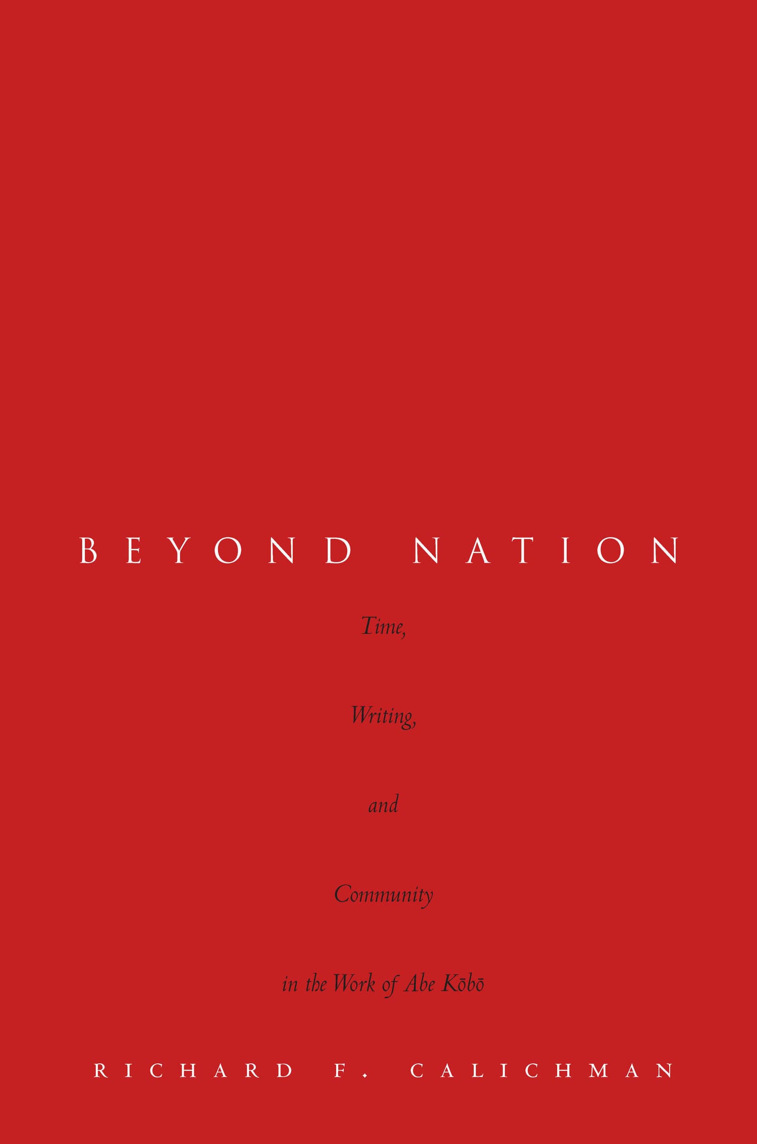 'Beyond Nation' Book Cover