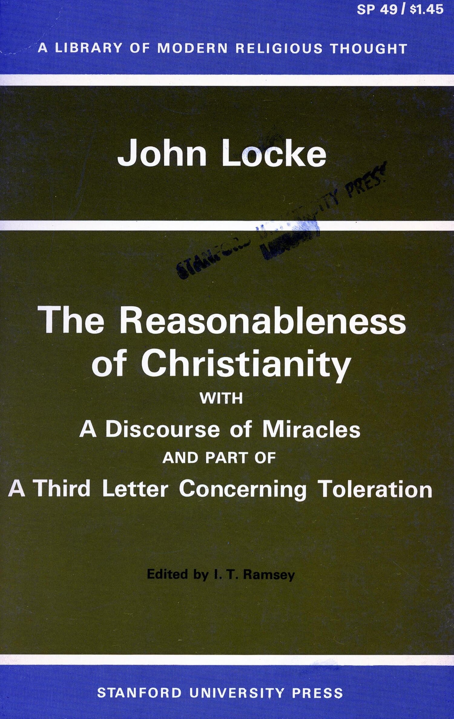 'The Reasonableness of Christianity, and A Discourse of Miracles' Book Cover