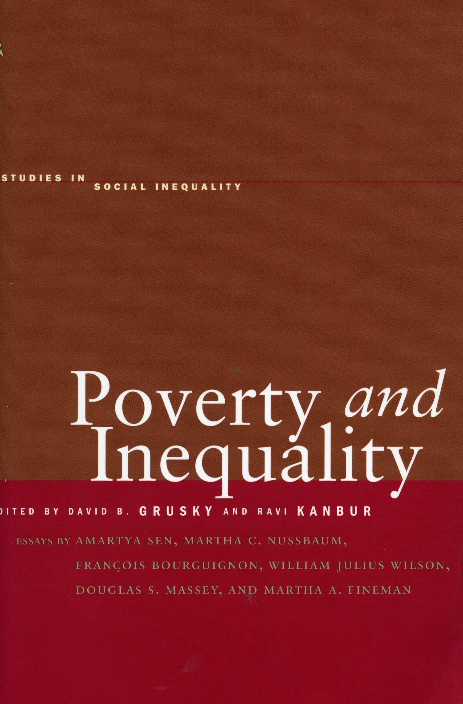 'Poverty and Inequality' Book Cover