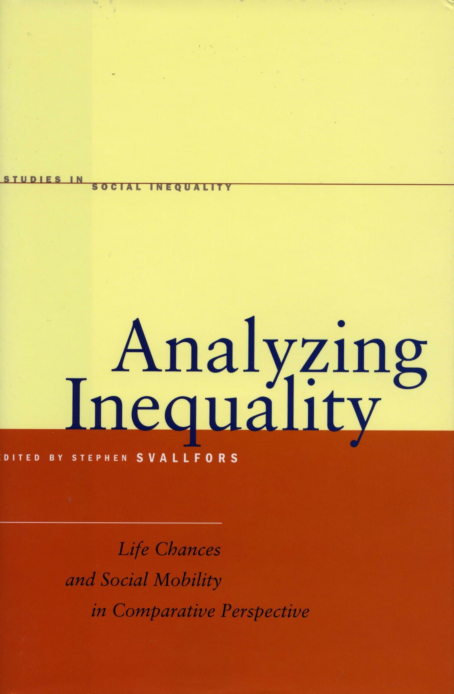 'Analyzing Inequality' Book Cover