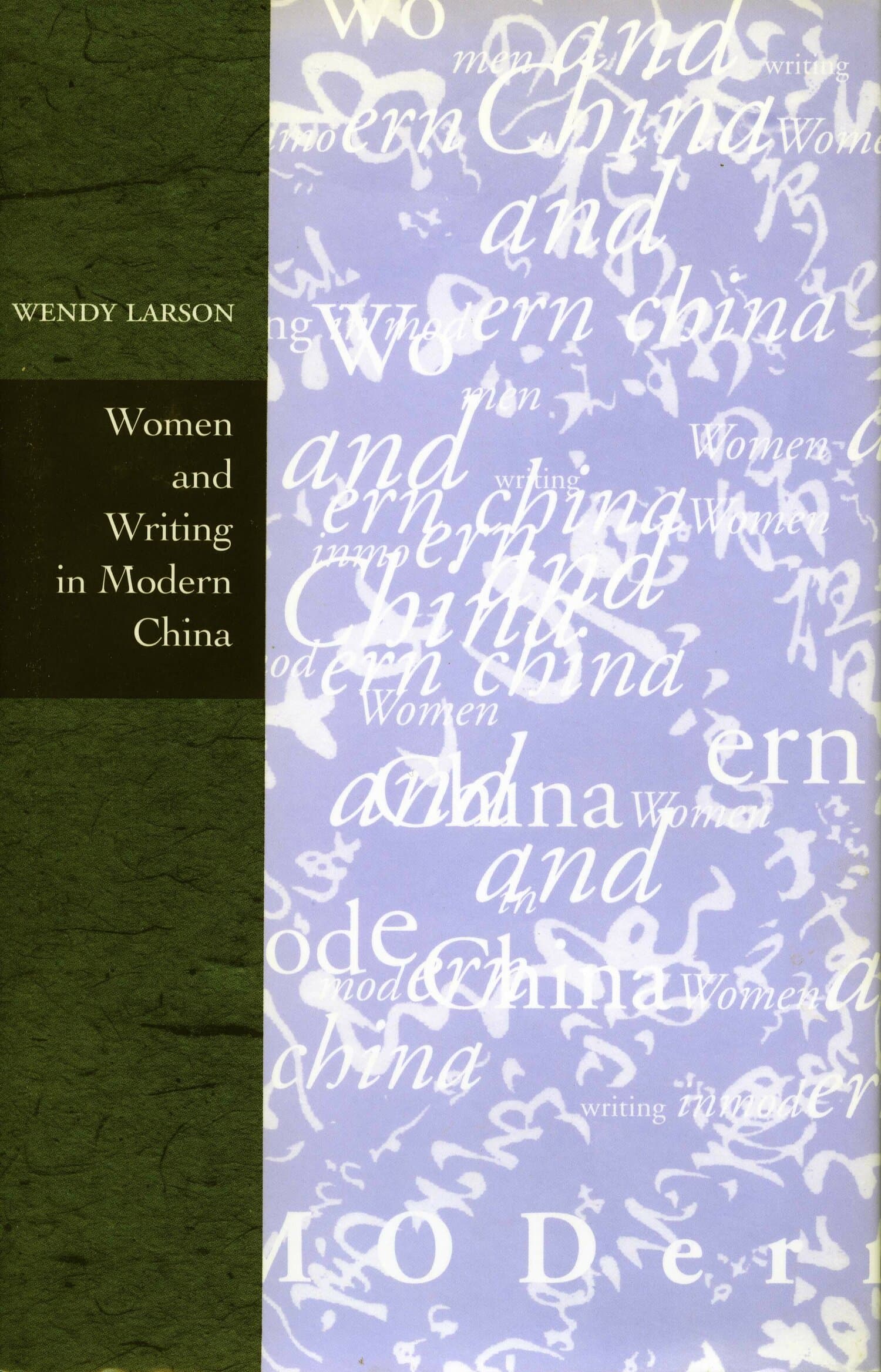 'Women and Writing in Modern China' Book Cover