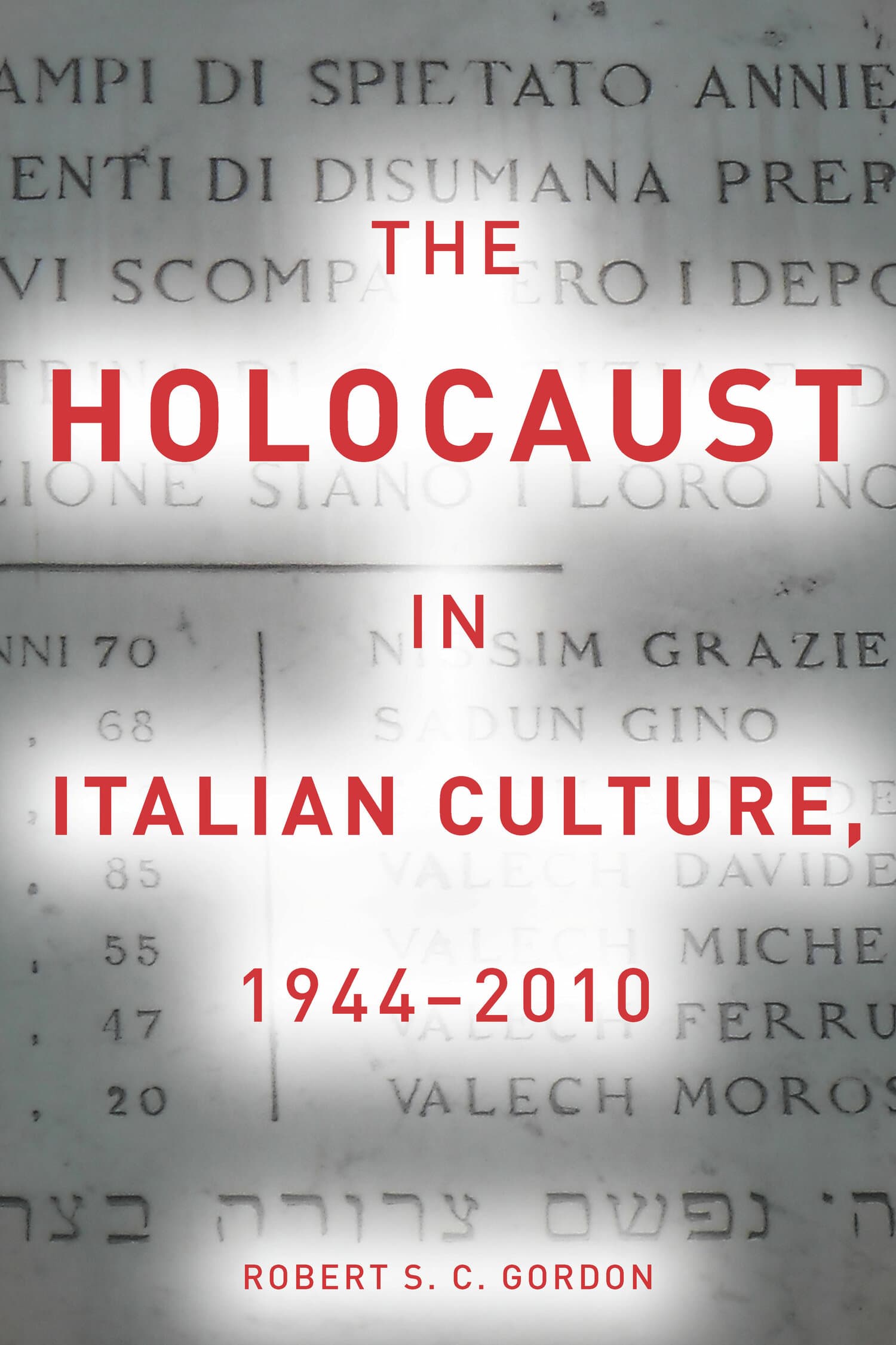 'The Holocaust in Italian Culture, 1944–2010' Book Cover
