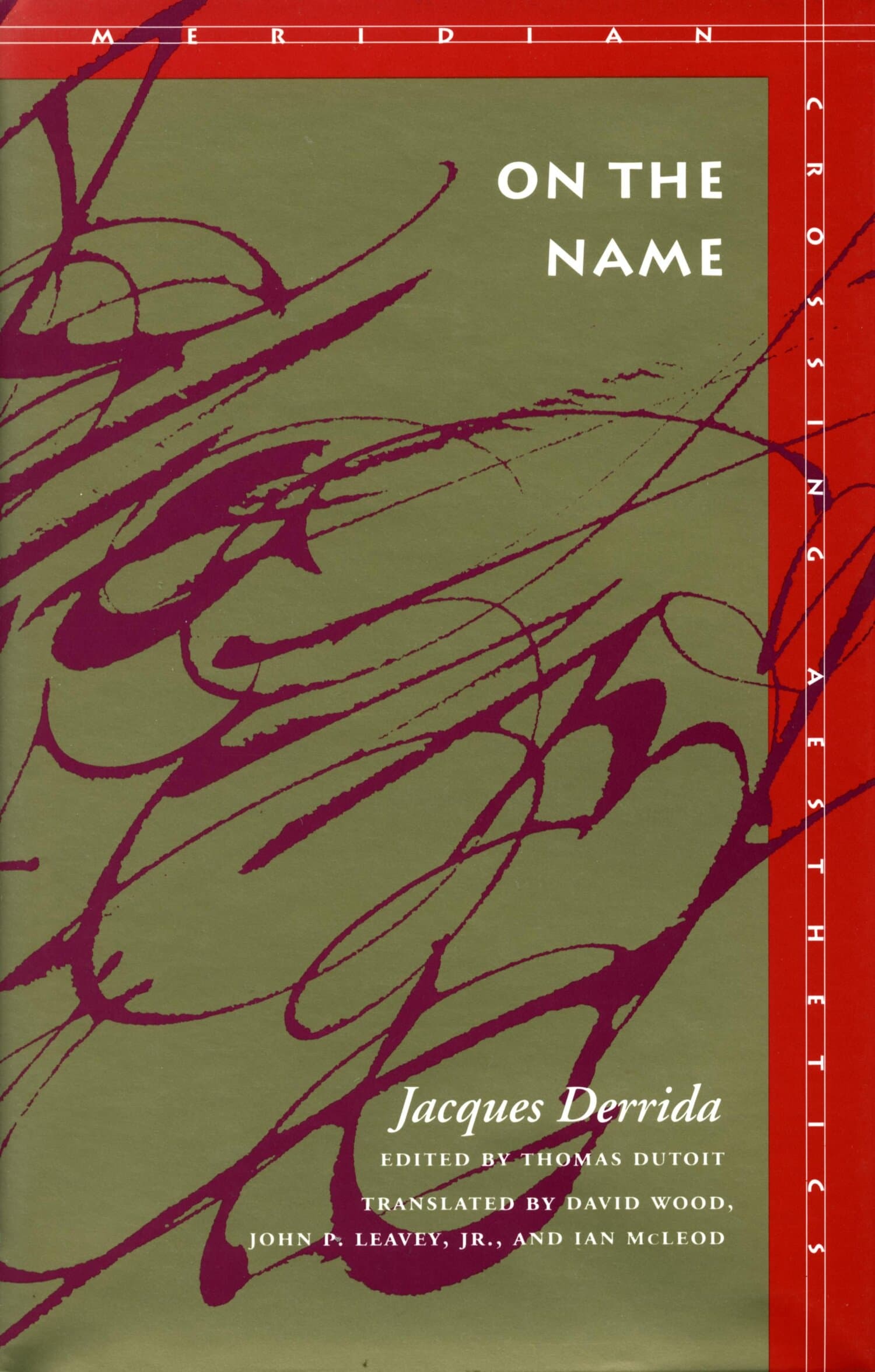 'On the Name' Book Cover