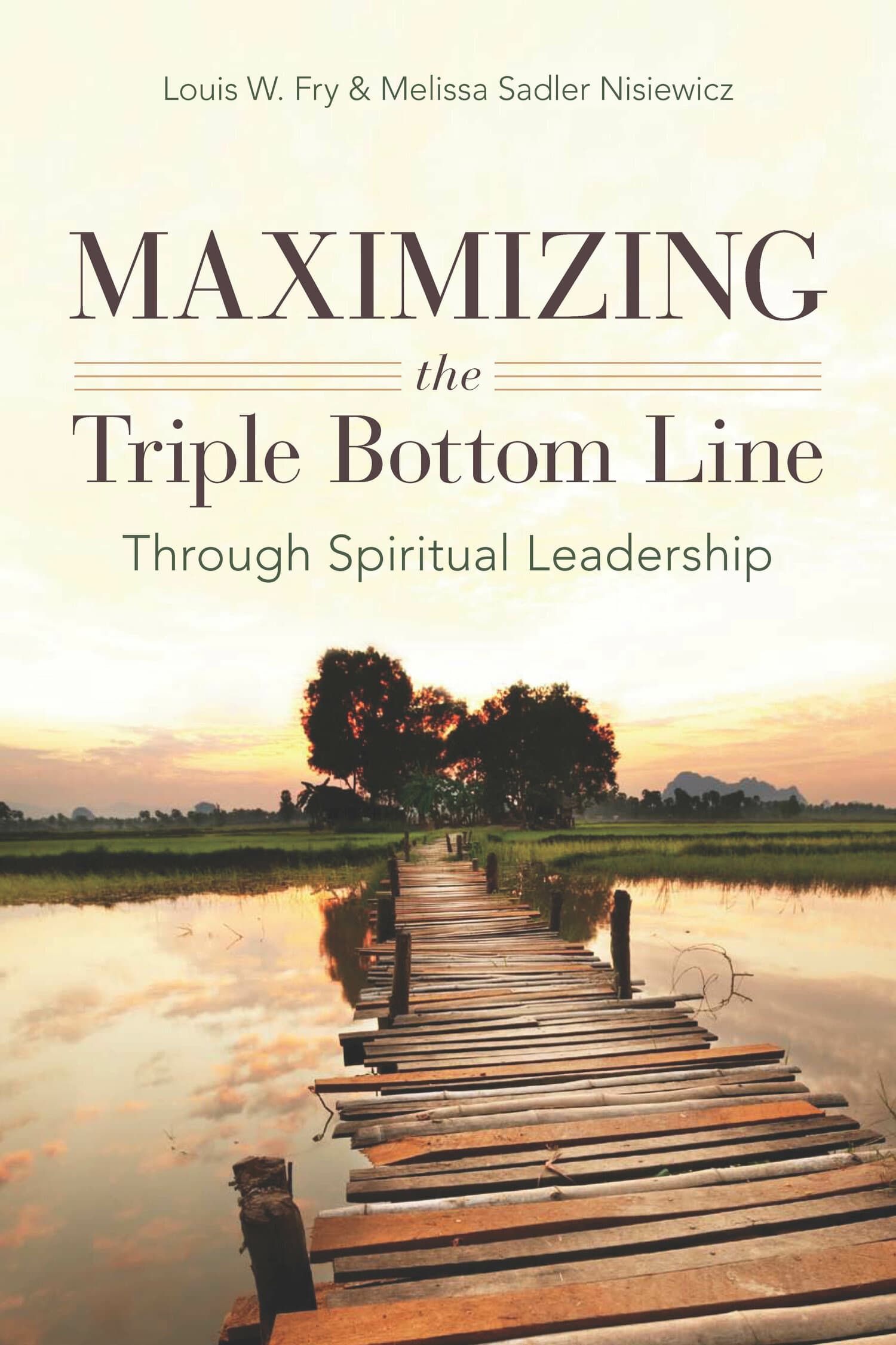 'Maximizing the Triple Bottom Line Through Spiritual Leadership' Book Cover