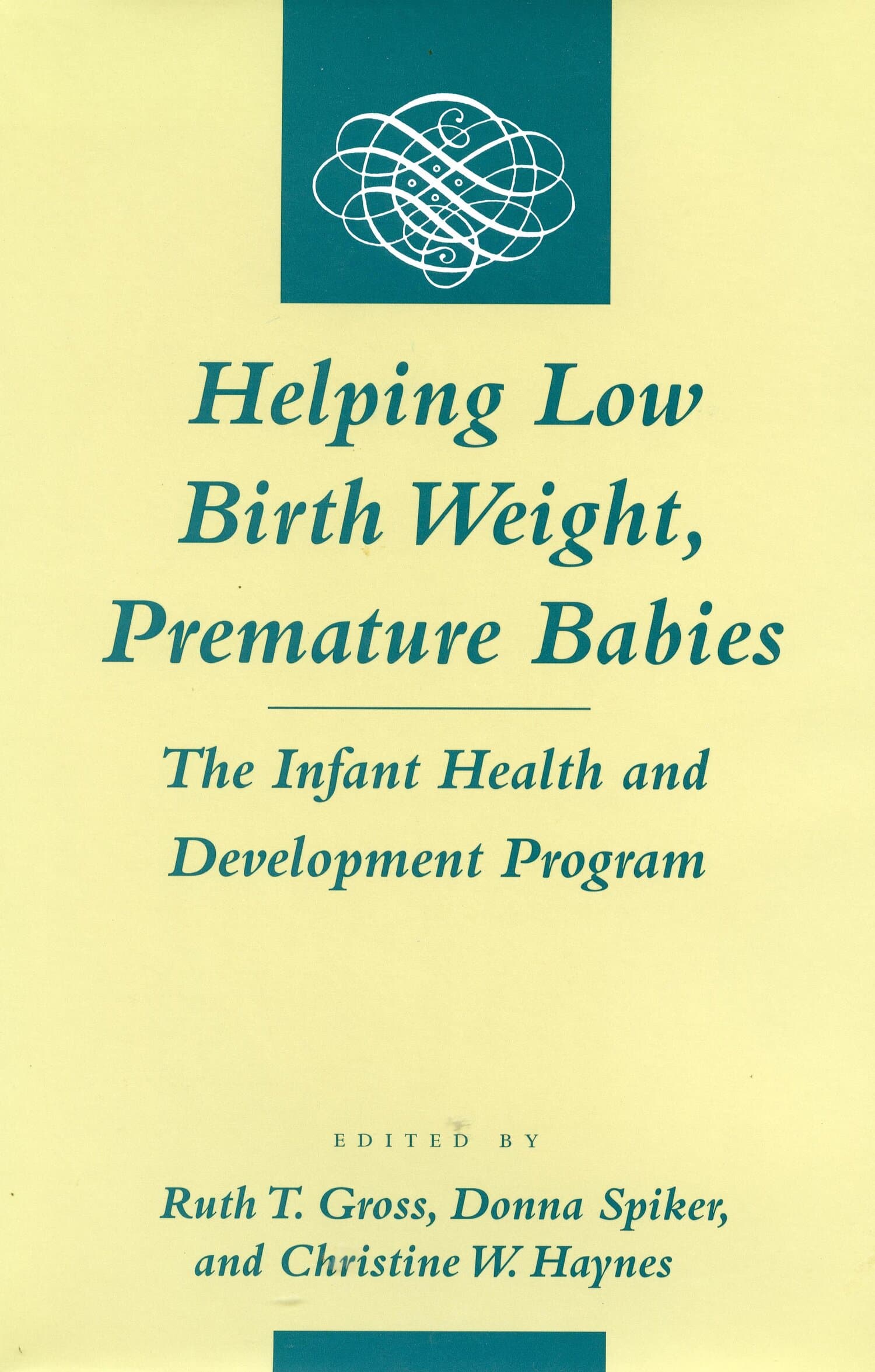 'Helping Low Birth Weight, Premature Babies' Book Cover