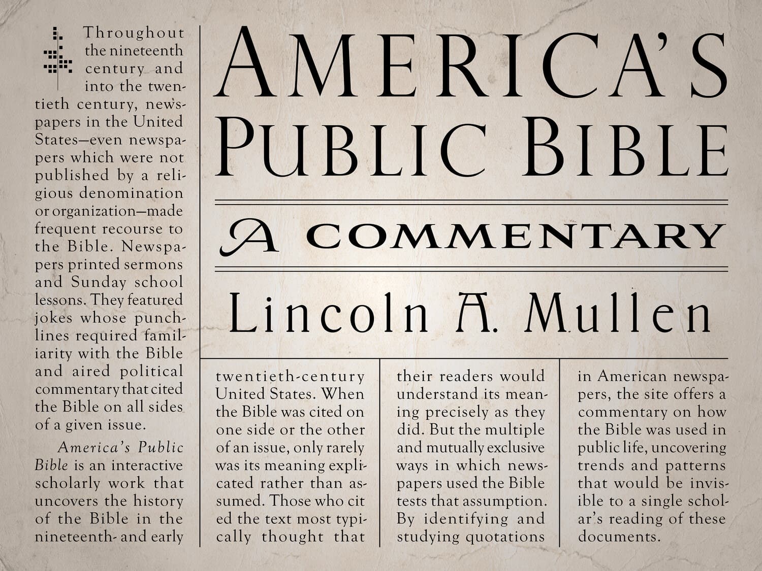 'America's Public Bible' Book Cover