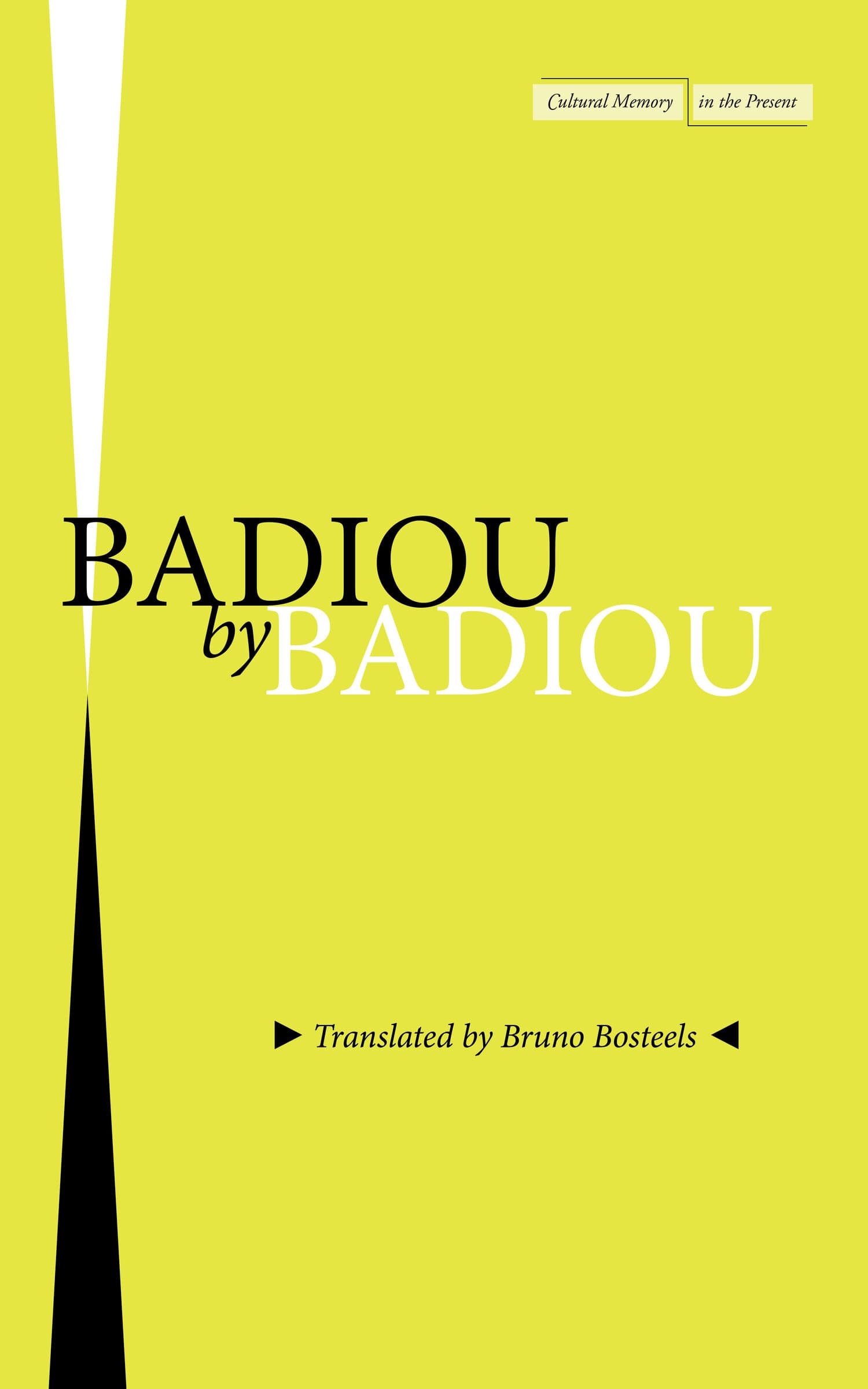 'Badiou by Badiou' Book Cover