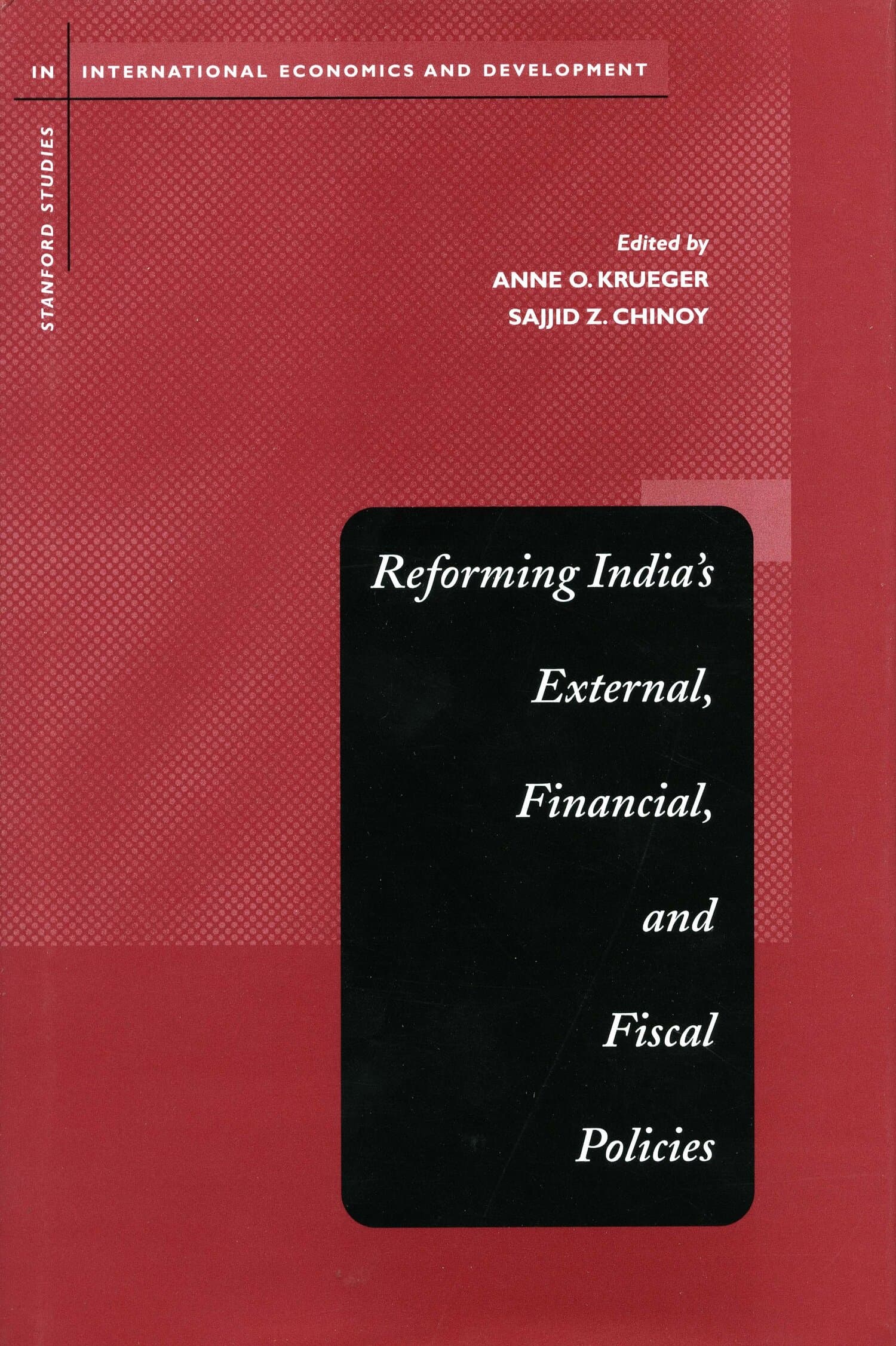 'Reforming India's External, Financial, and Fiscal Policies' Book Cover