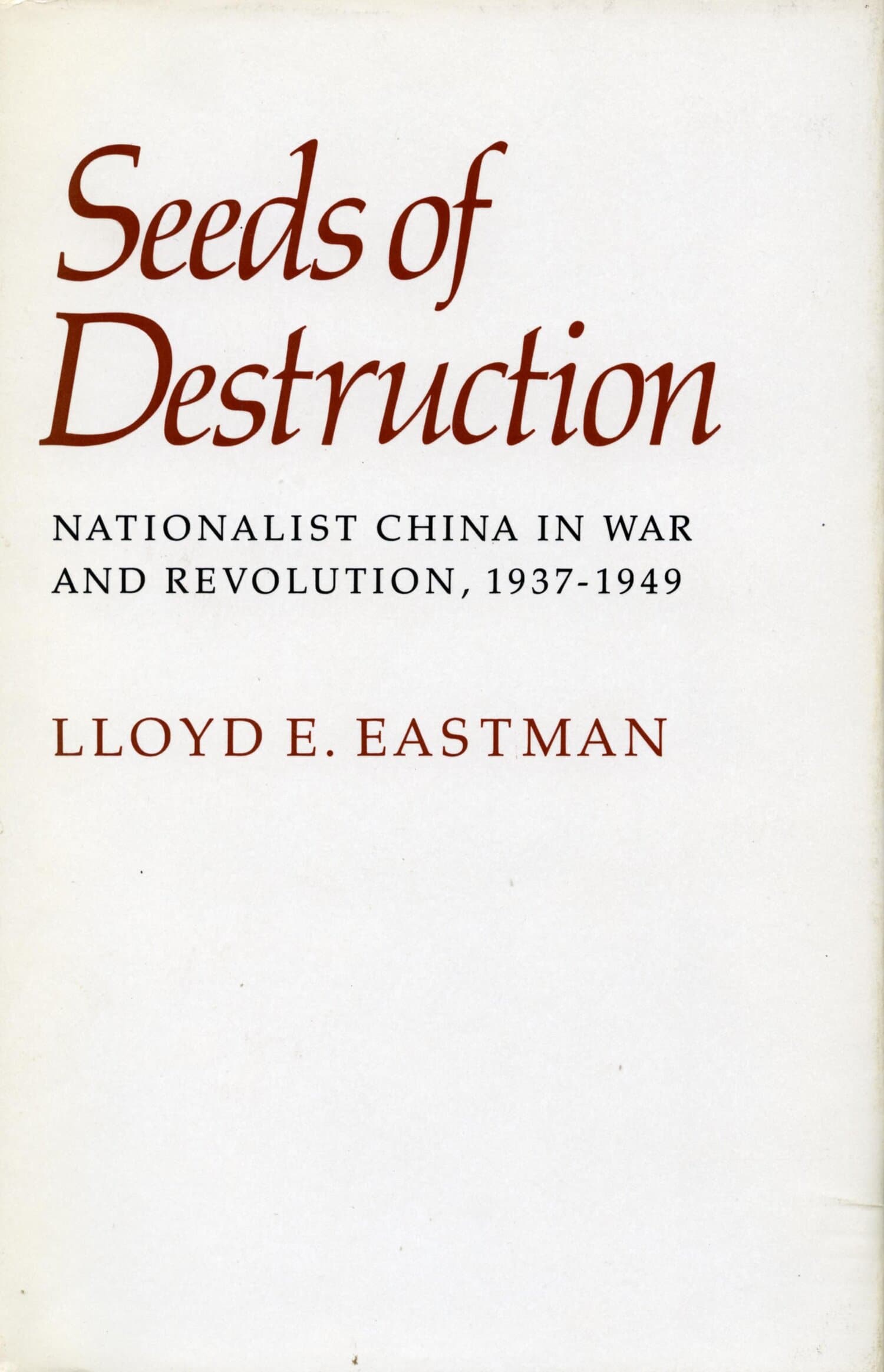 'Seeds of Destruction' Book Cover